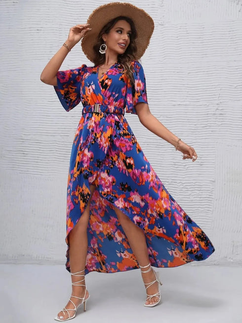 printed-surplice-short-sleeve-maxi-dress OhSoStyled - Sophia's Style in Royal Blue-13